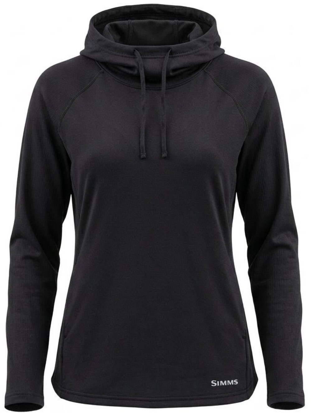 Simms Base Layer Hiking Hoodie Fleece Thermal Winter Pullover Black Size Small